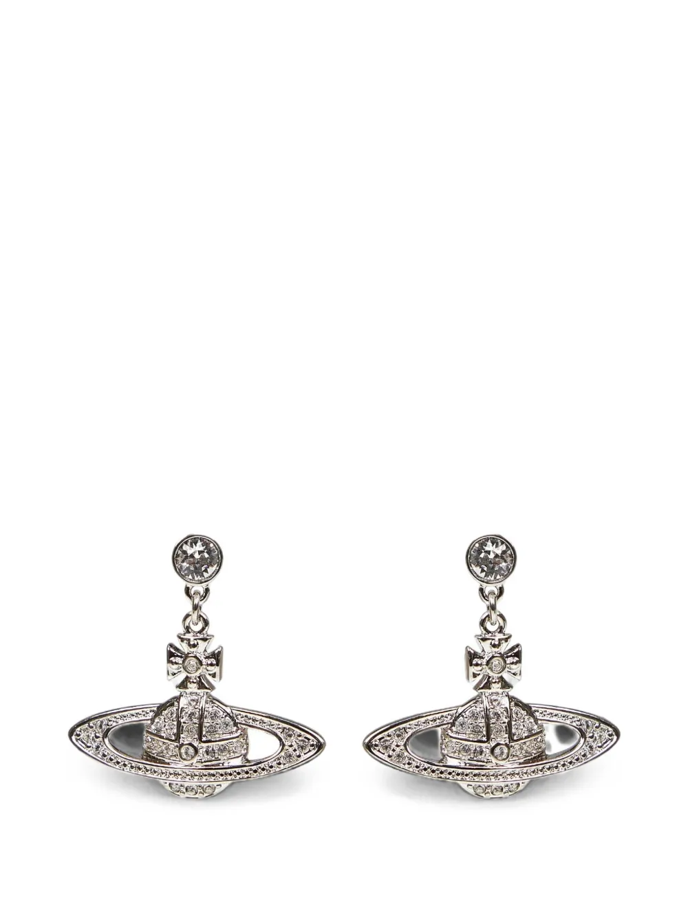 Vivienne Westwood Mini Bas Relief drop earrings - Argento