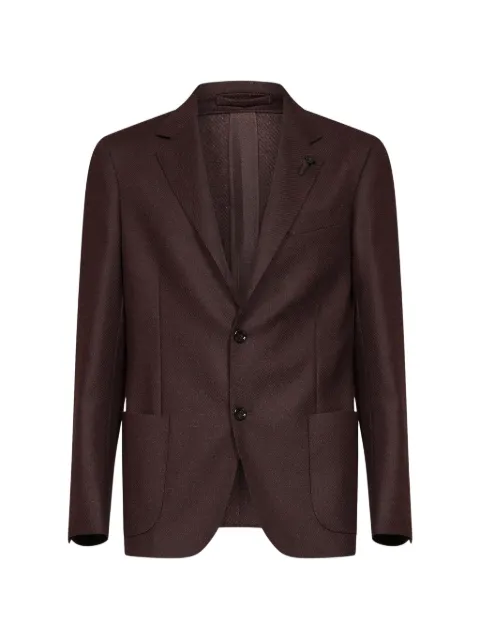 Lardini single-breasted wool-blend blazer
