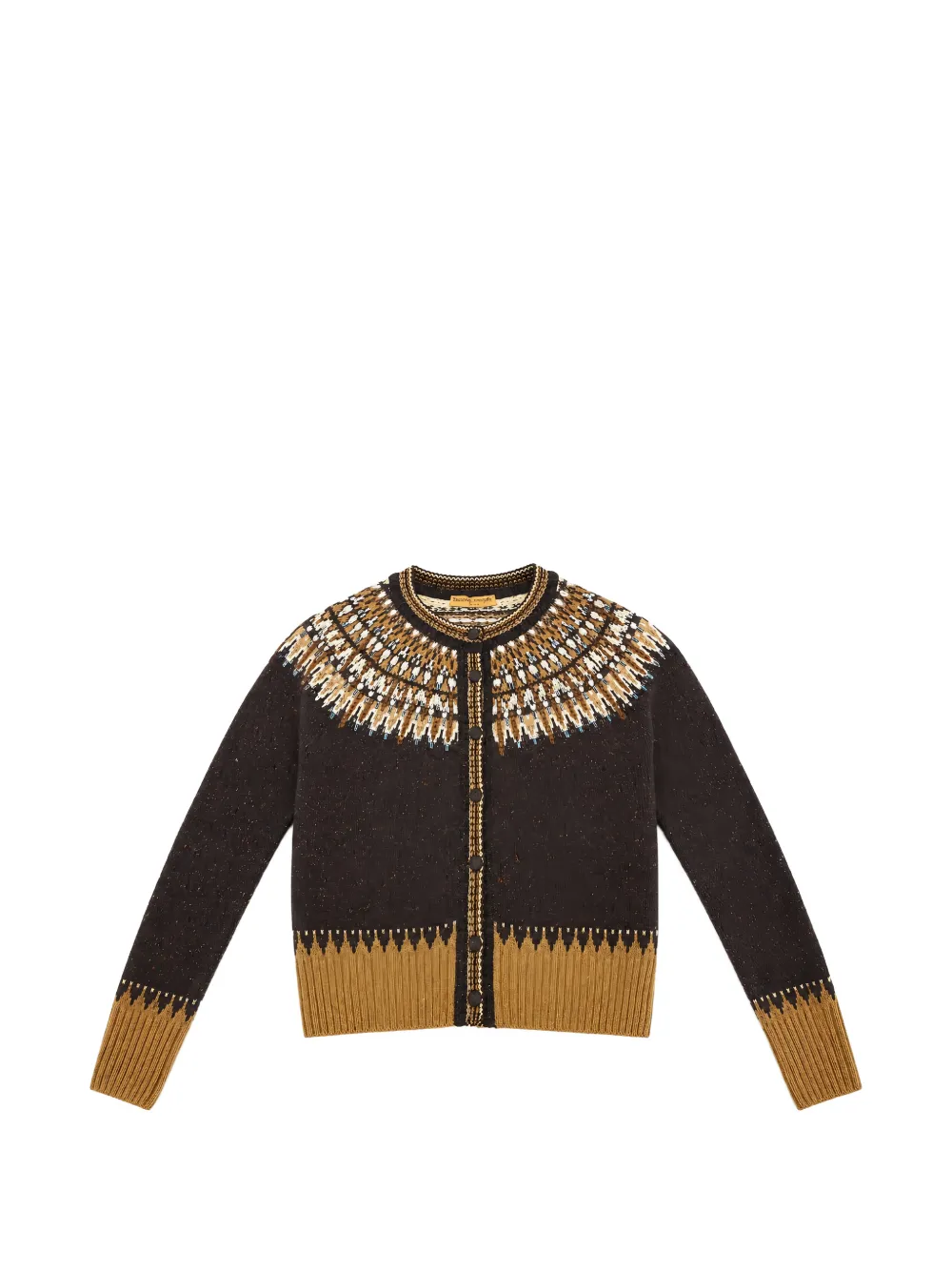 Ermanno Scervino crystal-embellished knit cardigan Bruin