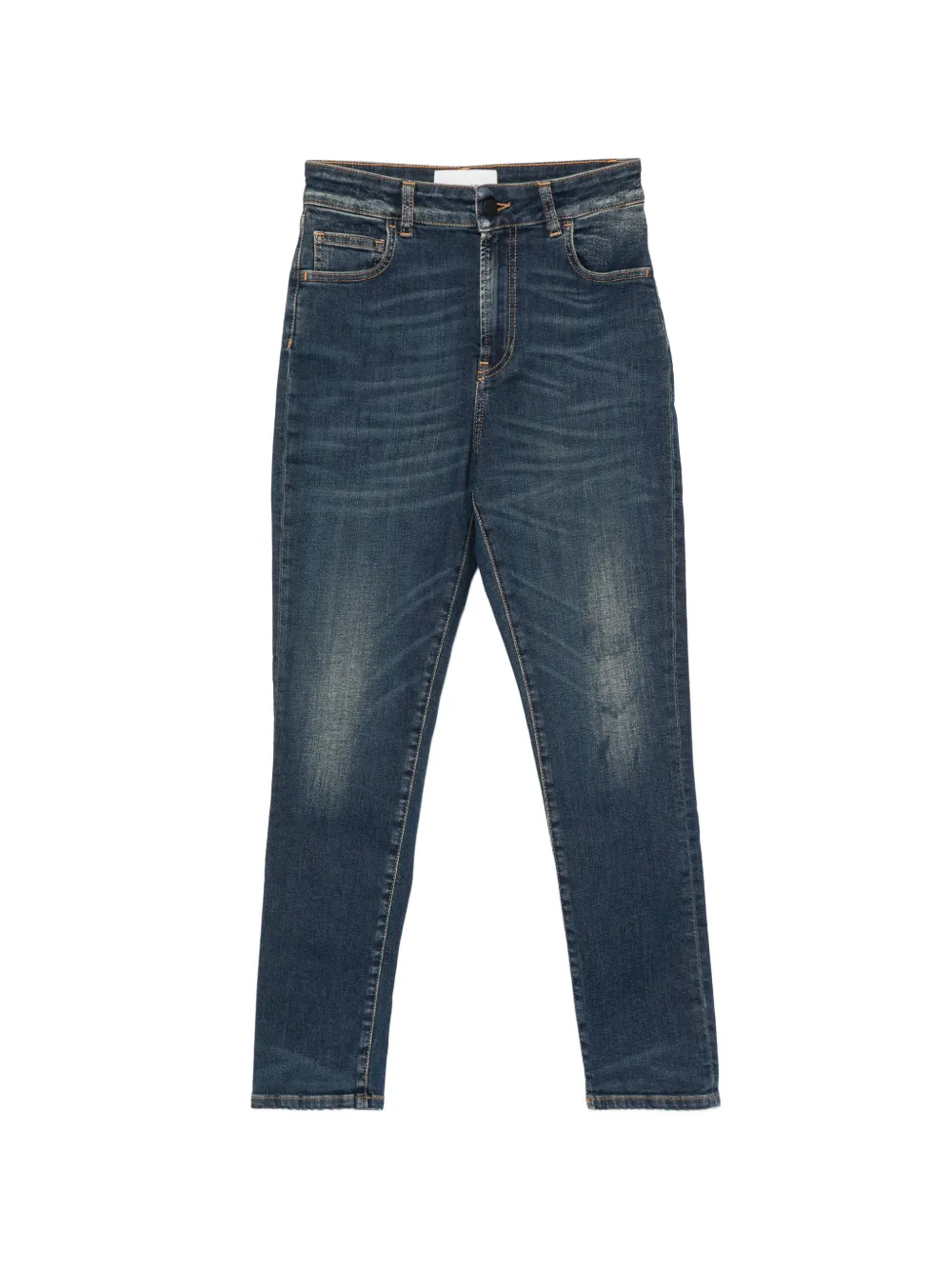 Liviana Conti faded whiskered jeans - Blau