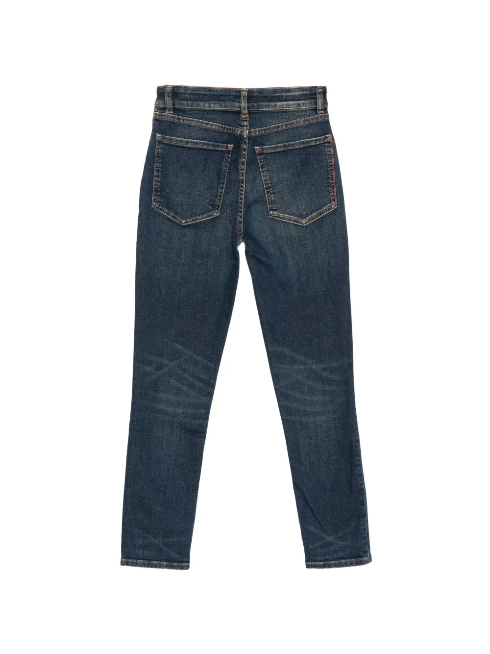 Liviana Conti faded whiskered jeans Blauw