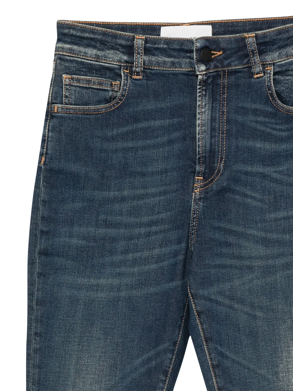 Liviana Conti faded whiskered jeans Blauw