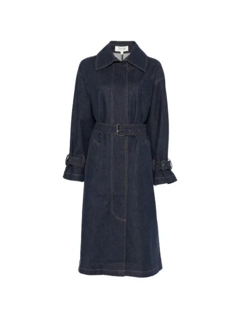 PSOPHIA belted denim coat