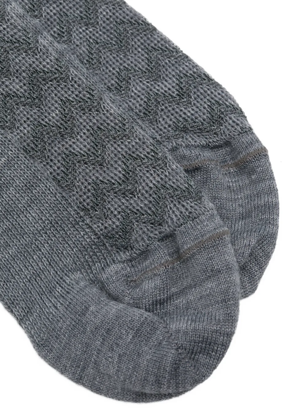 Missoni Gebreide sokken met zigzag-patroon Grijs