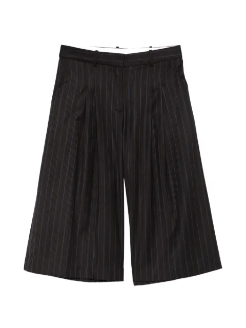 PSOPHIA pinstripe pleated shorts