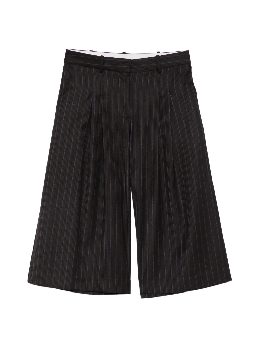 PSOPHIA pinstripe pleated shorts