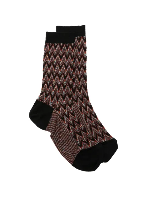 Missoni zigzag-knit socks