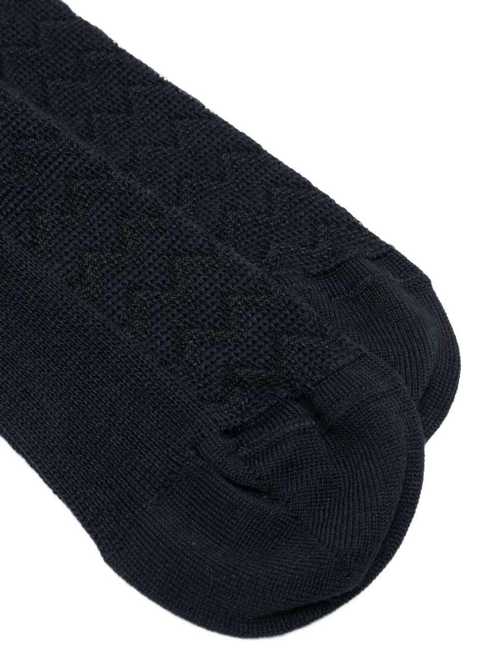 Missoni Gebreide sokken met zigzag-patroon Blauw