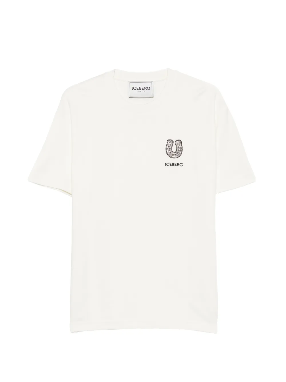 Iceberg embellished logo-motif T-shirt