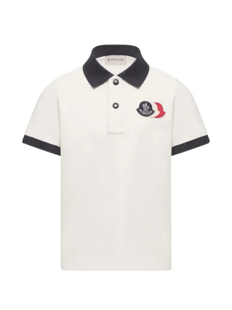 Moncler Enfant polo à patch logo