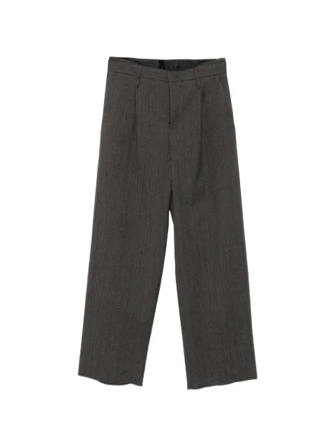 Emporio Armani pinstripe-pattern pleated trousers