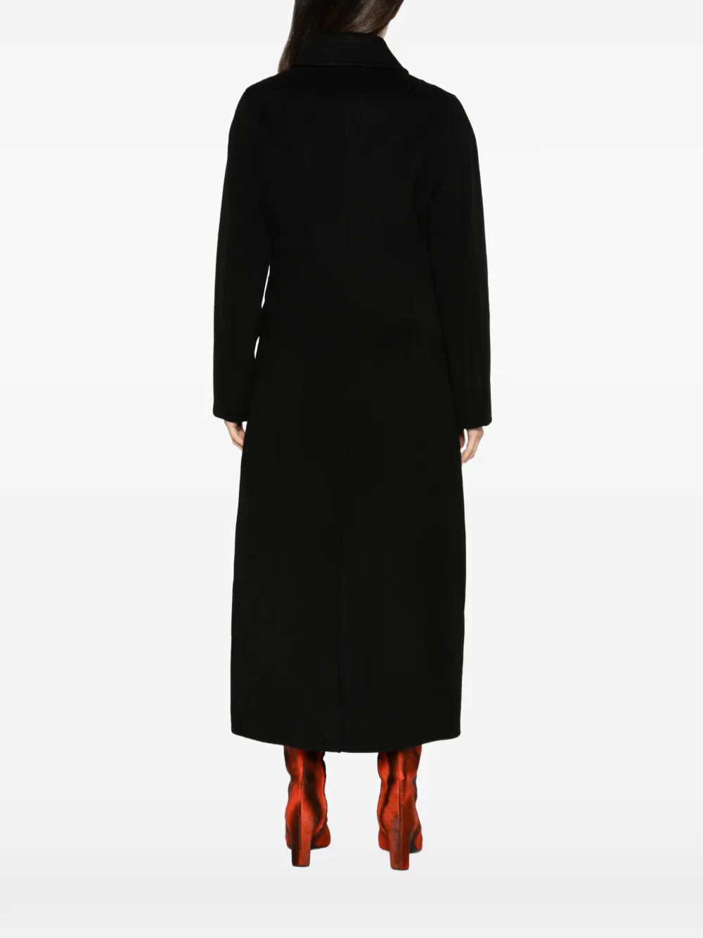 By Malene Birger Magdalena single-breasted coat Zwart