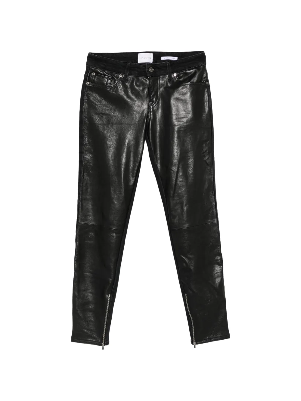 7 For All Mankind zip-detail skinny jeans - Nero