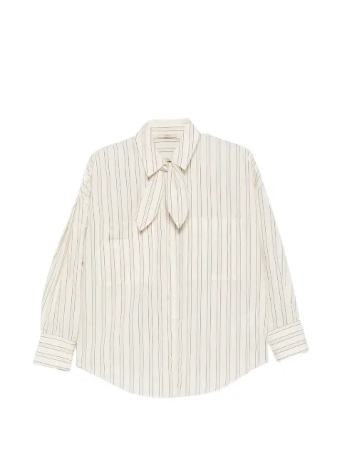 Sessùn Cecily striped pussy-bow shirt