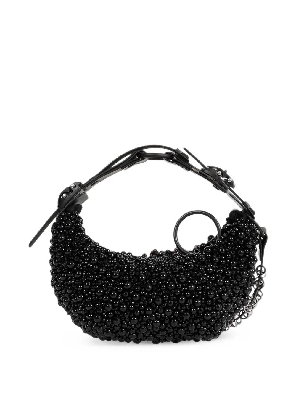 Innerraum Object HM00 shopper met kralen en franje Zwart