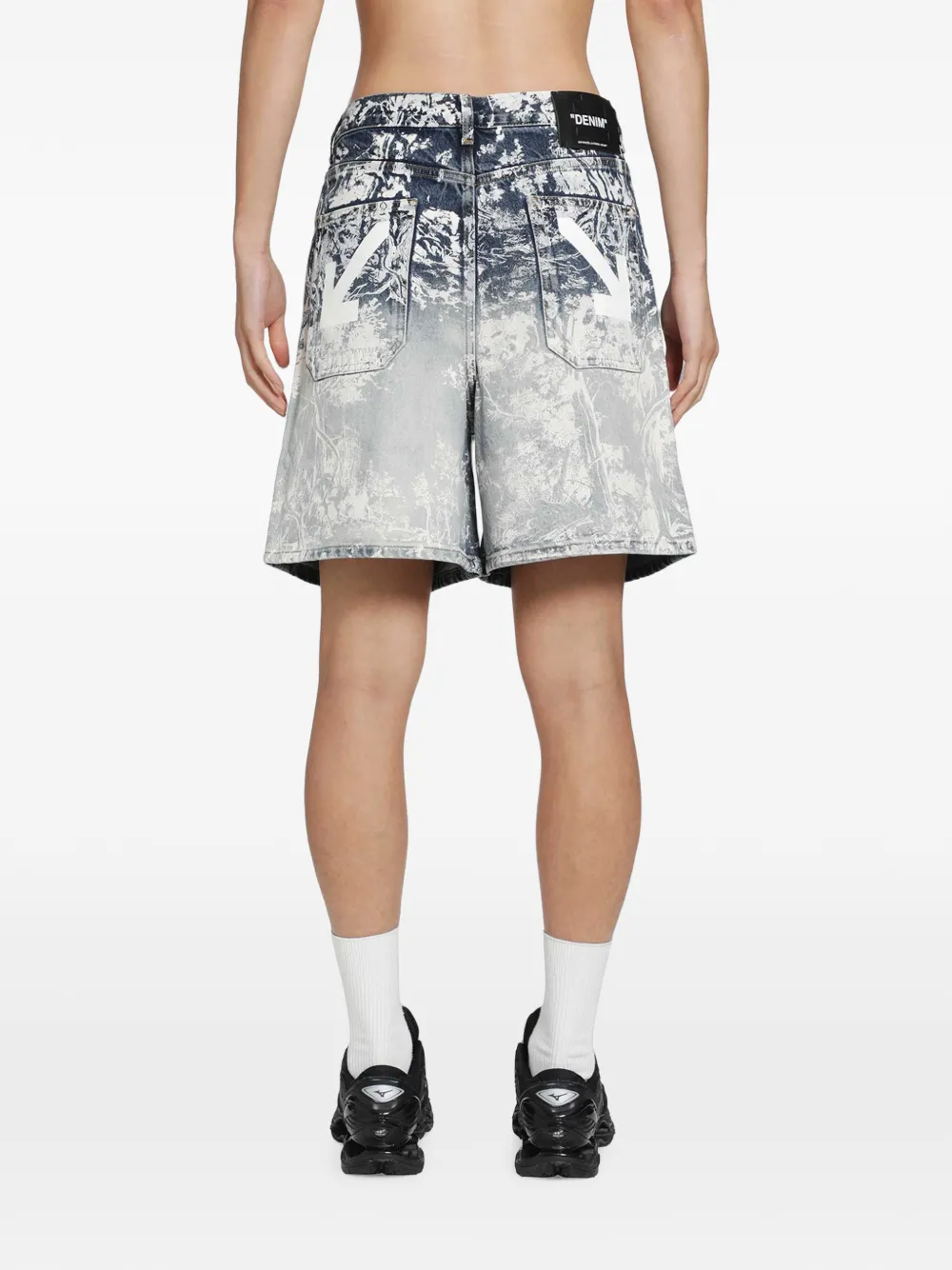 Off-White City Nature denim shorts Blauw