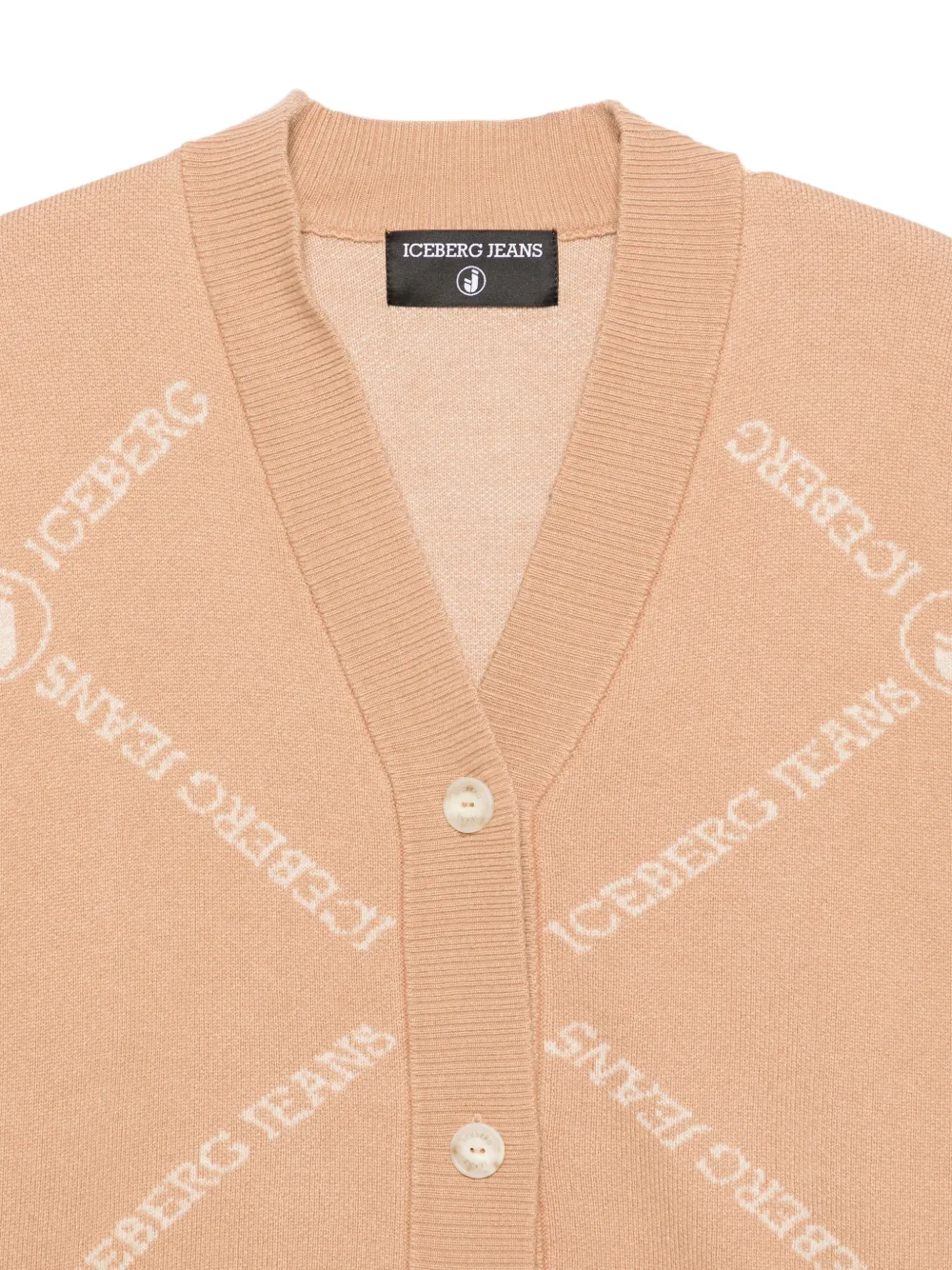 Iceberg Intarsia vest Beige