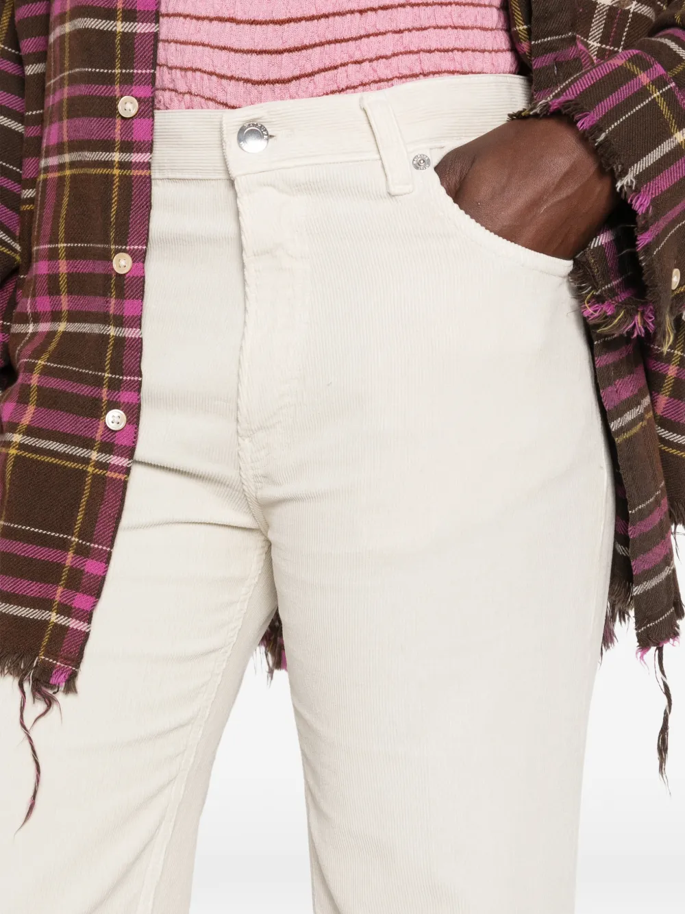 Haikure Clara Velve Pier broek Beige