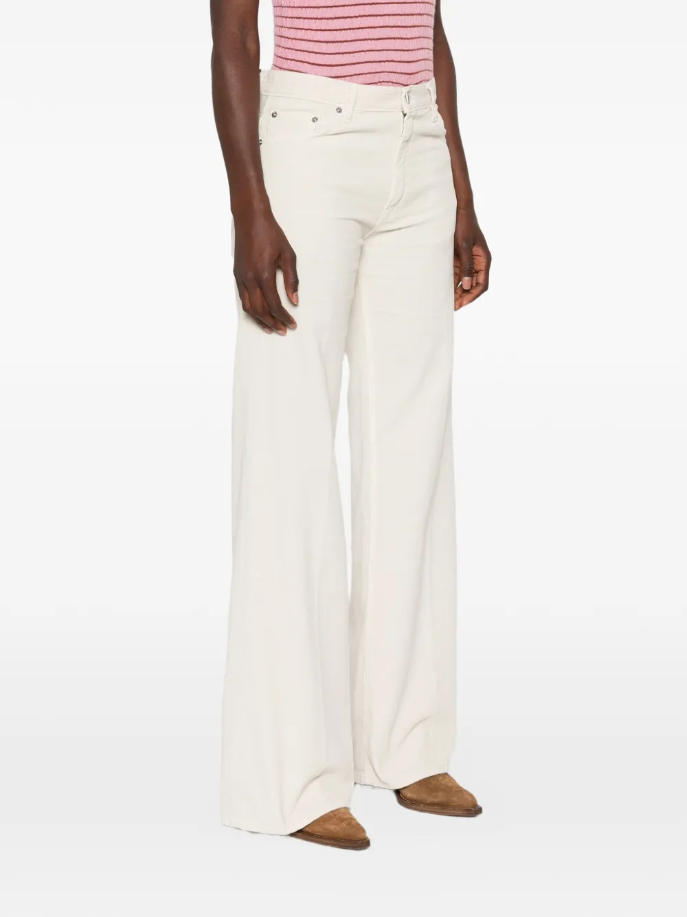 Haikure Clara Velve Pier broek Beige
