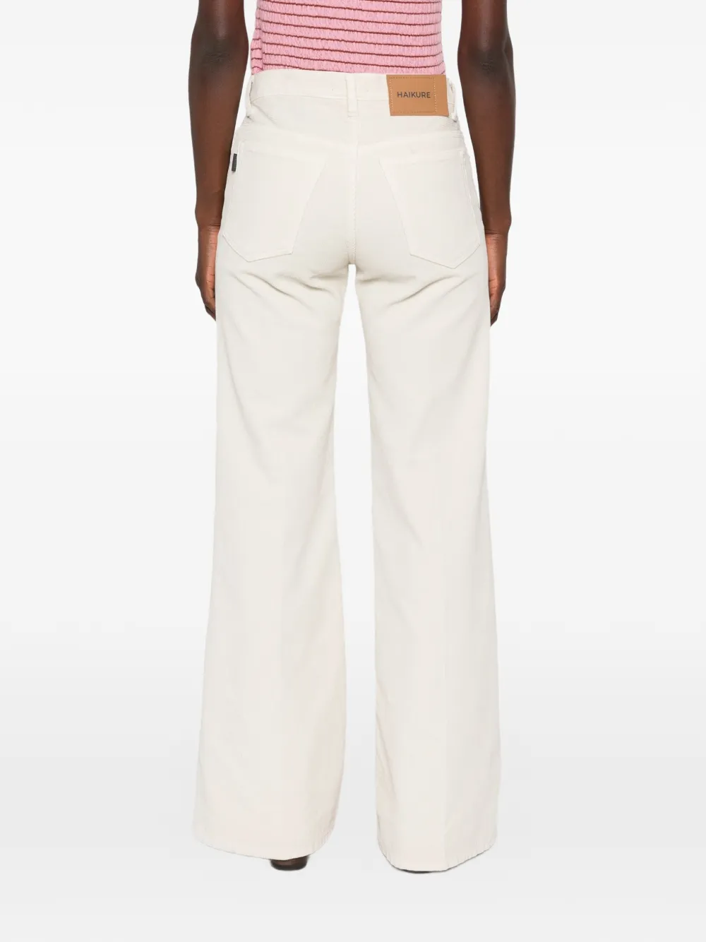 Haikure Clara Velve Pier broek Beige
