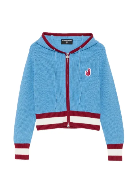 Iceberg logo-patch zip-up hoodie