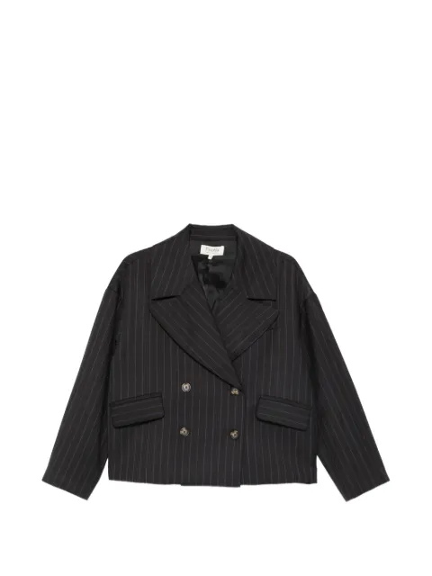 PSOPHIA blazer con doble botonadura y motivo de rayas diplomáticas