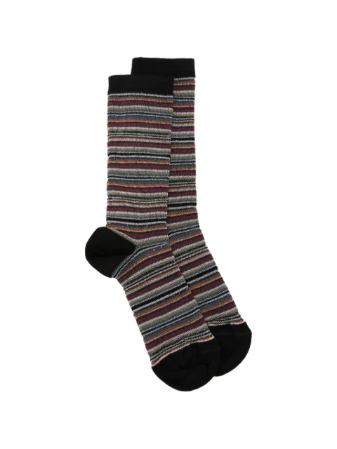 Missoni striped glitter-knit socks