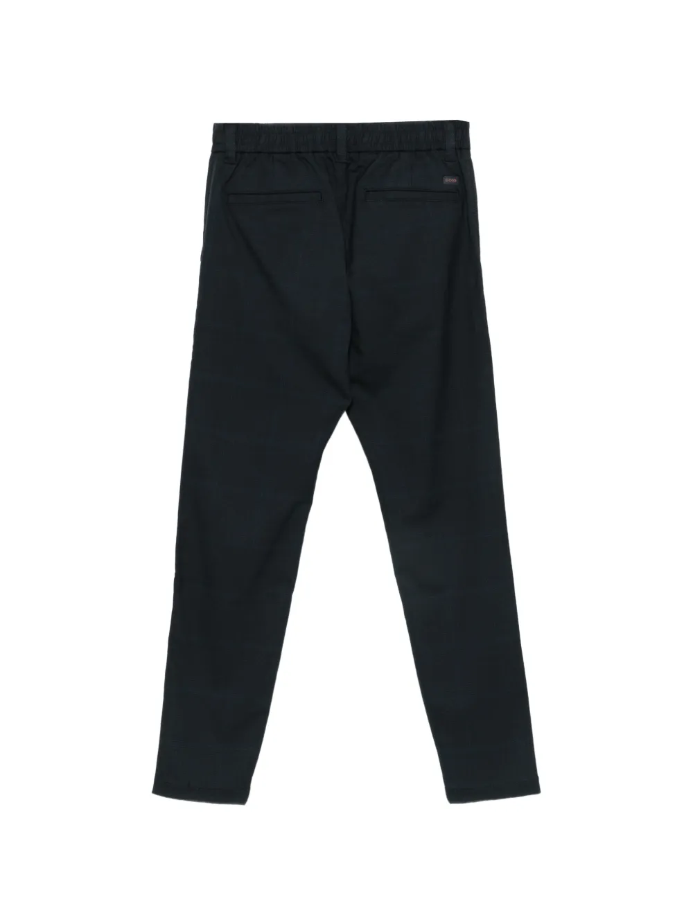 BOSS Geruite broek Blauw