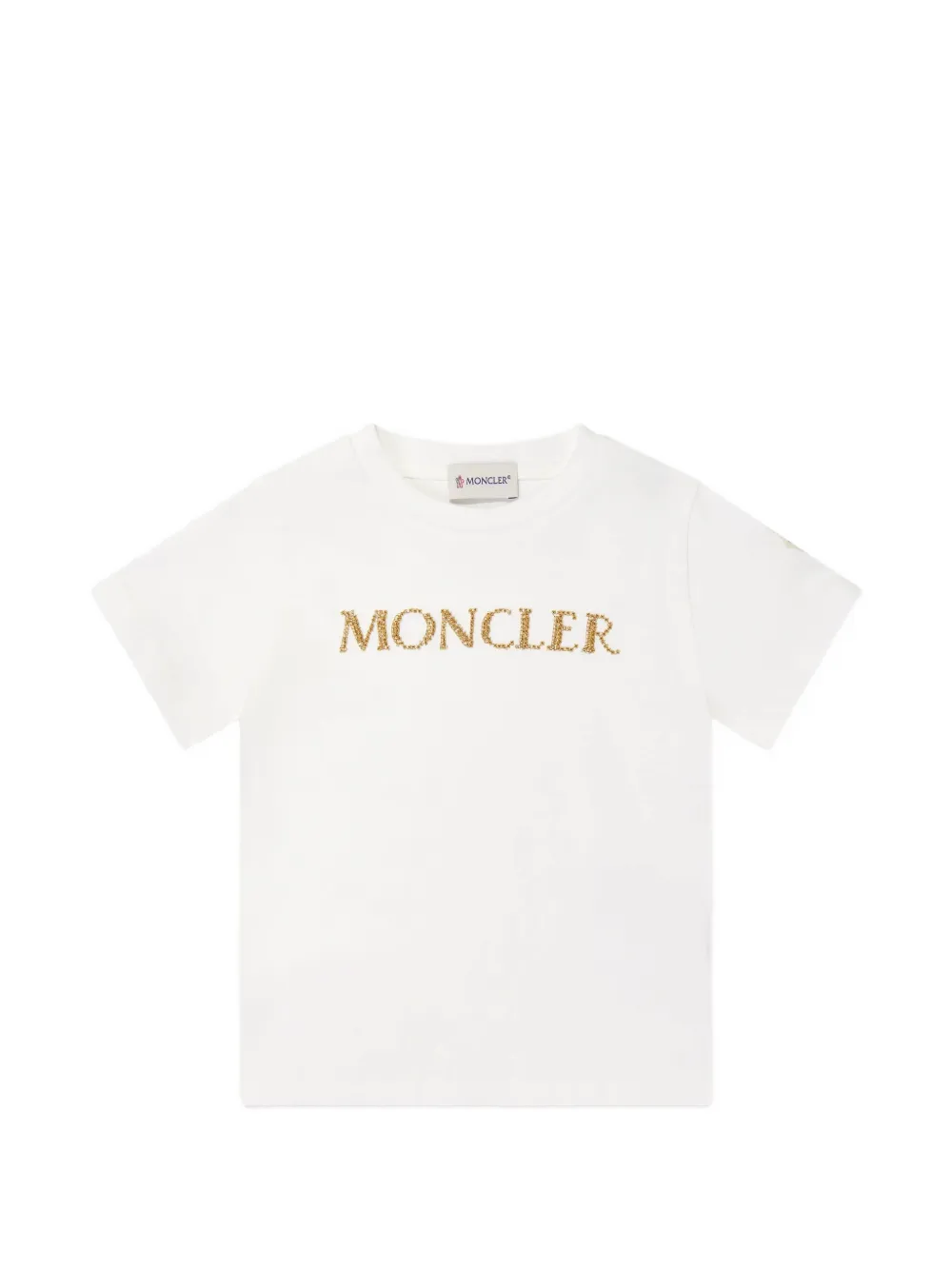 Moncler Enfant T-shirt met logo Wit