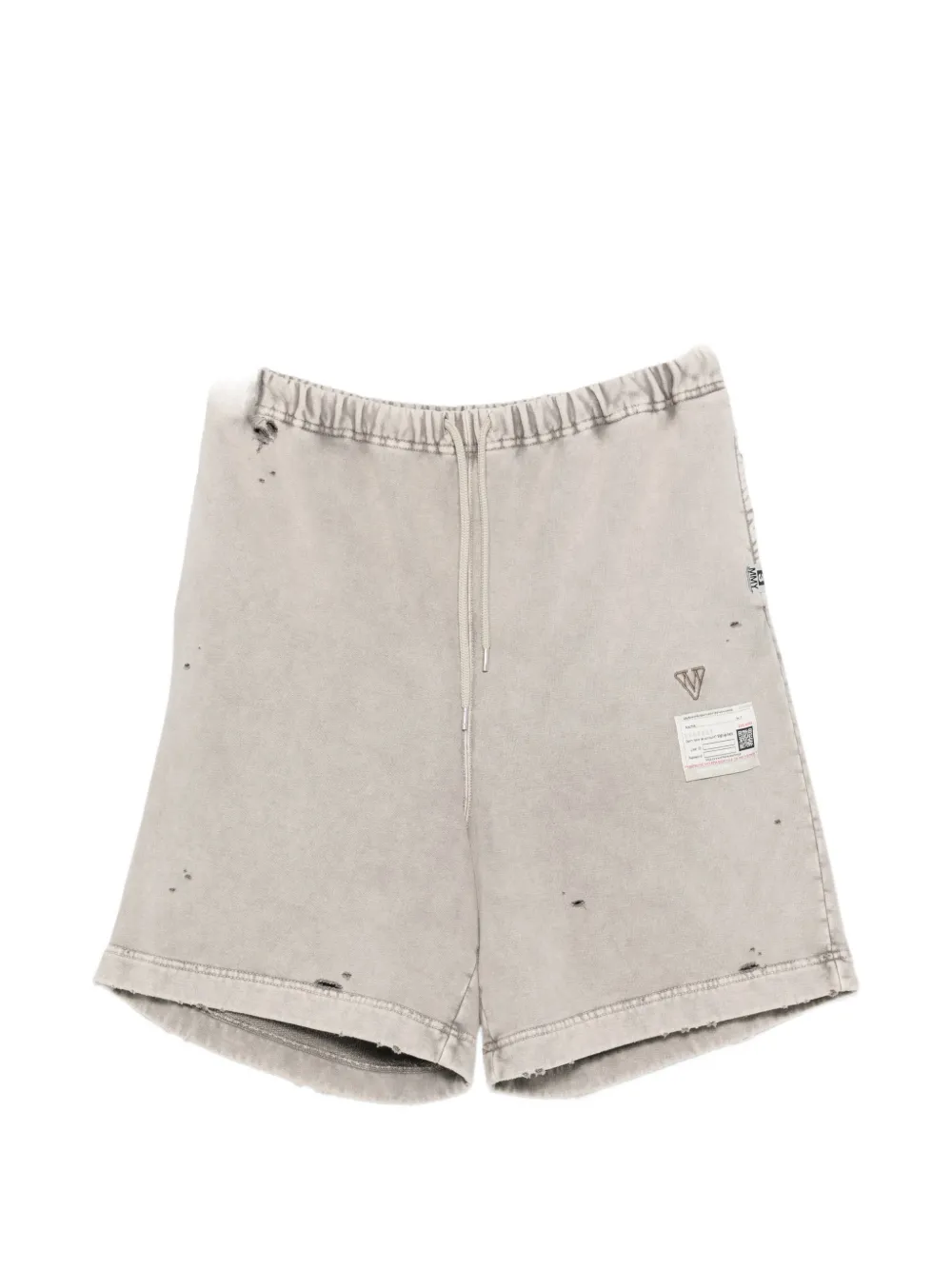 Maison MIHARA YASUHIRO distressed drawstring shorts