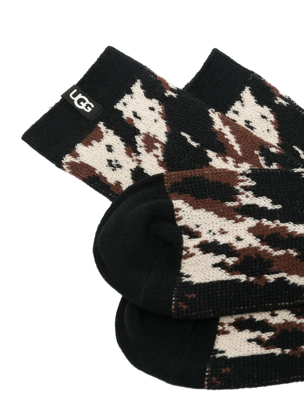 UGG Sokken met abstracte print Zwart