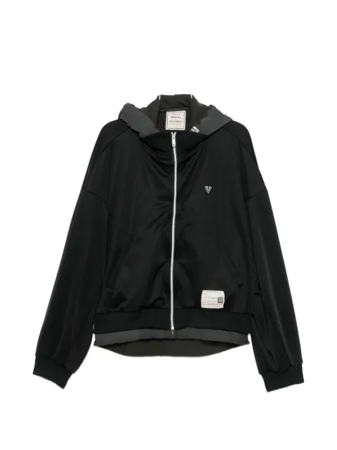 Maison MIHARA YASUHIRO logo-patch zip-up jacket