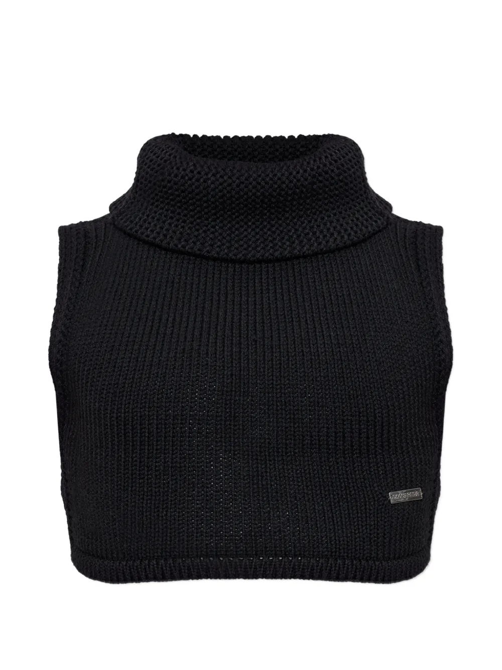 DSQUARED2 turtleneck cropped vest · OS