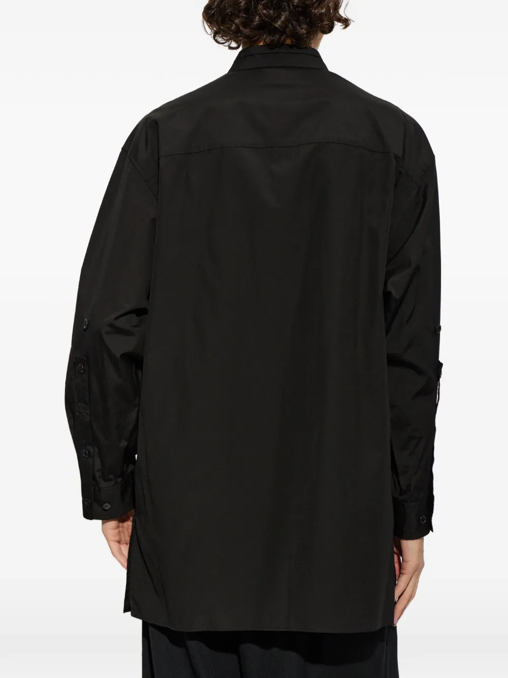 Yohji Yamamoto Overhemd met meerdere zakken Zwart
