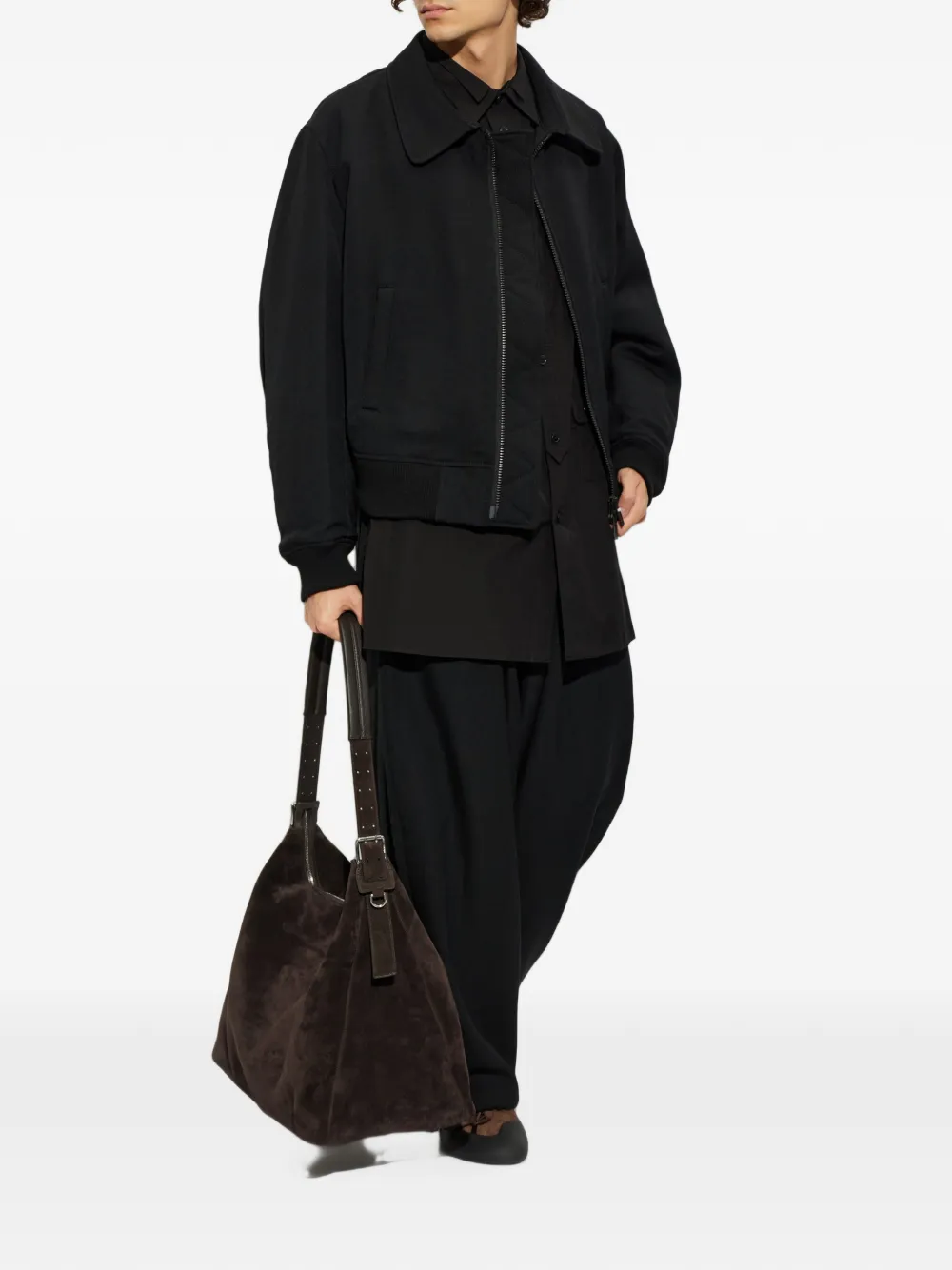 Yohji Yamamoto Overhemd met meerdere zakken Zwart