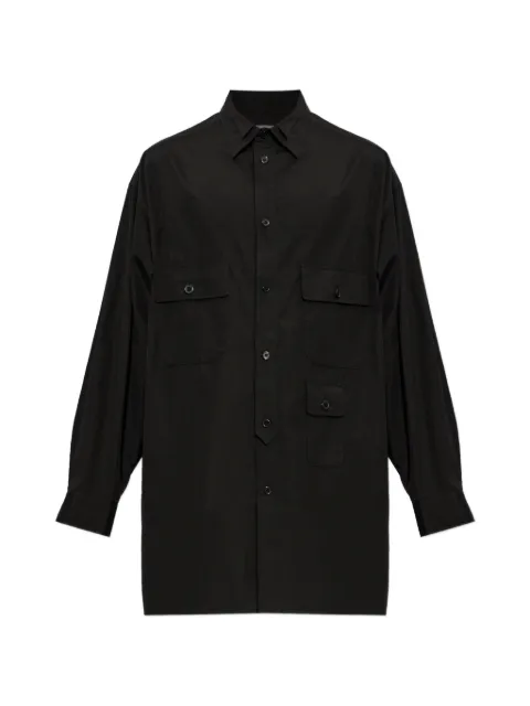 Yohji Yamamoto multi-pocket long-sleeve shirt