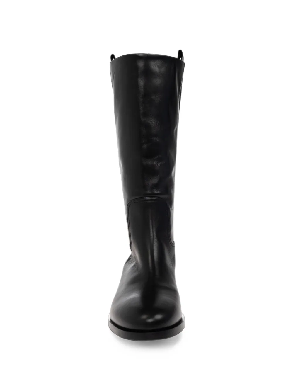 Aeyde Theo knee-high leather boots Zwart