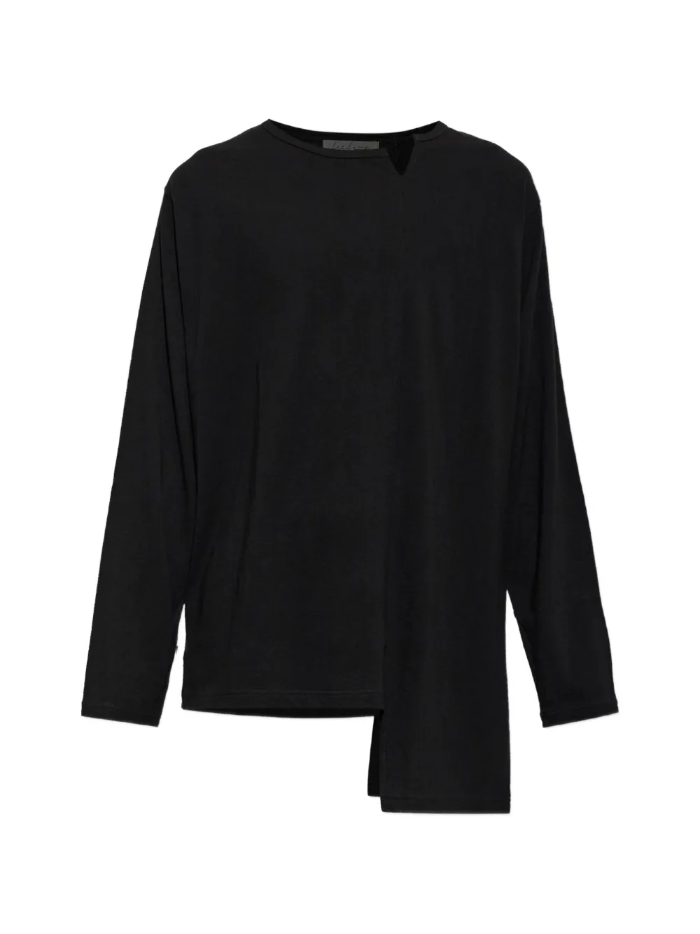 Yohji Yamamoto asymmetrical long-sleeve T-shirt