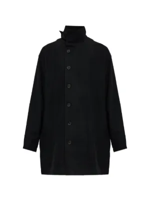 Yohji Yamamoto プリント コート | ブラック | FARFETCH JP
