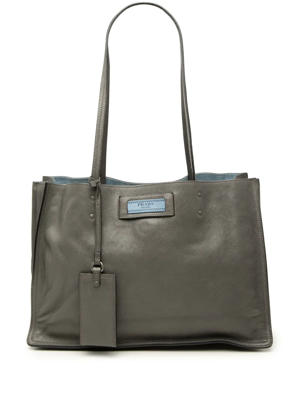 Prada Pre-Owned 2013-2026 Glace Calf Etiquette tote bag - Grigio