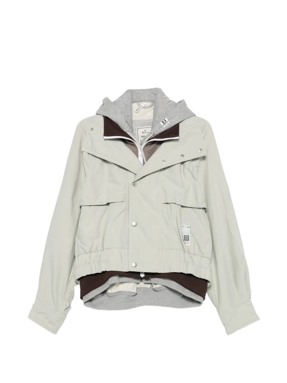 Maison MIHARA YASUHIRO layered hooded jacket