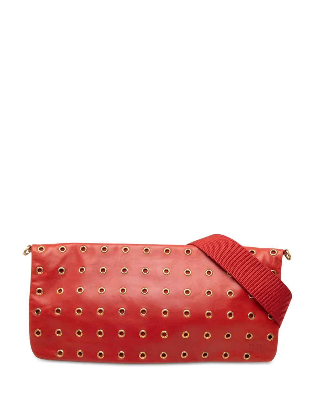 Prada Pre-Owned 2003-2026 Nappa Grommet shoulder bag - Rosso