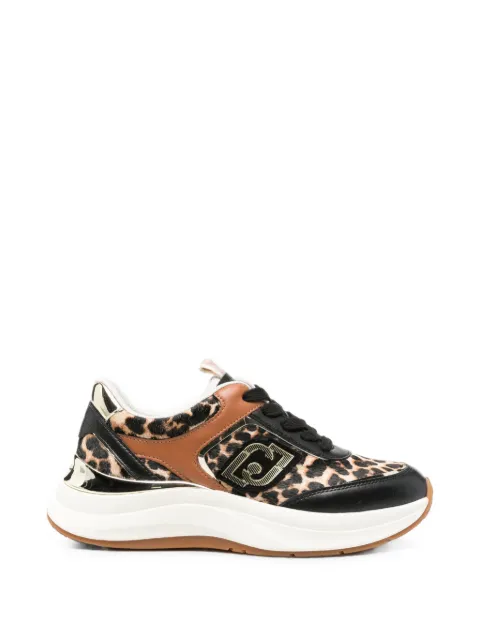 LIU JO leopard-print panelled sneakers