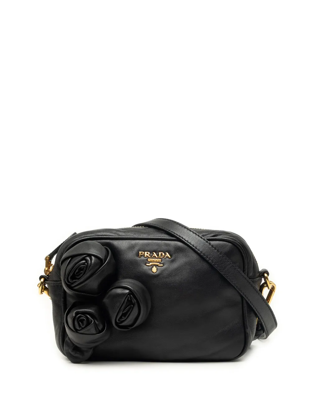 Prada Pre-Owned 2000-2013 Nappa Rosette crossbody bag - Nero