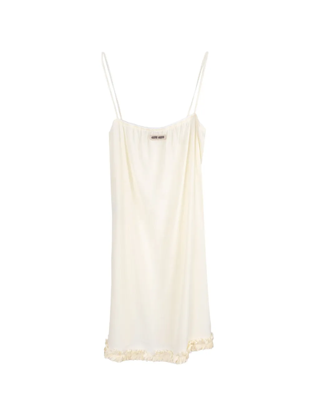 Miu Miu Besticktes Marocain Kleid - Nude