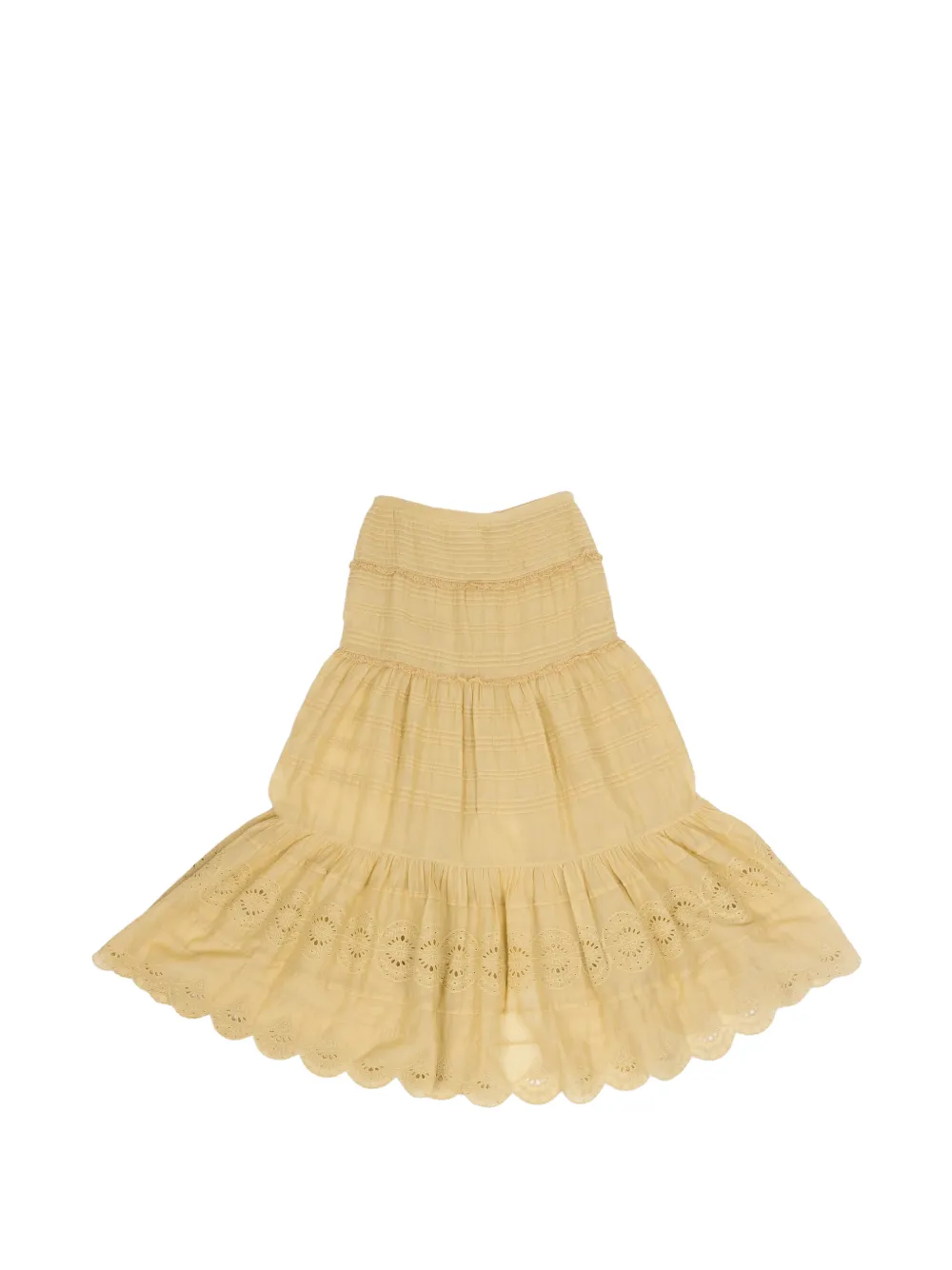 ISABEL MARANT Paoline tiered maxi skirt · 38