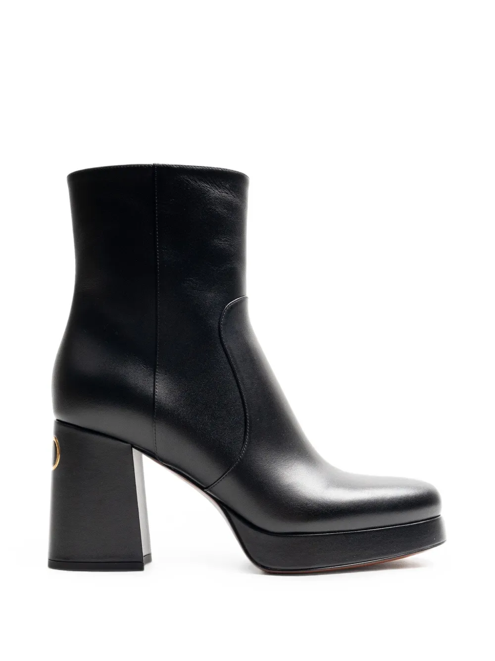 VALENTINO RED bottines en cuir à détail VLogo Signature - Noir VALENTINO RED bottines en cuir à détail VLogo Signature - Noir