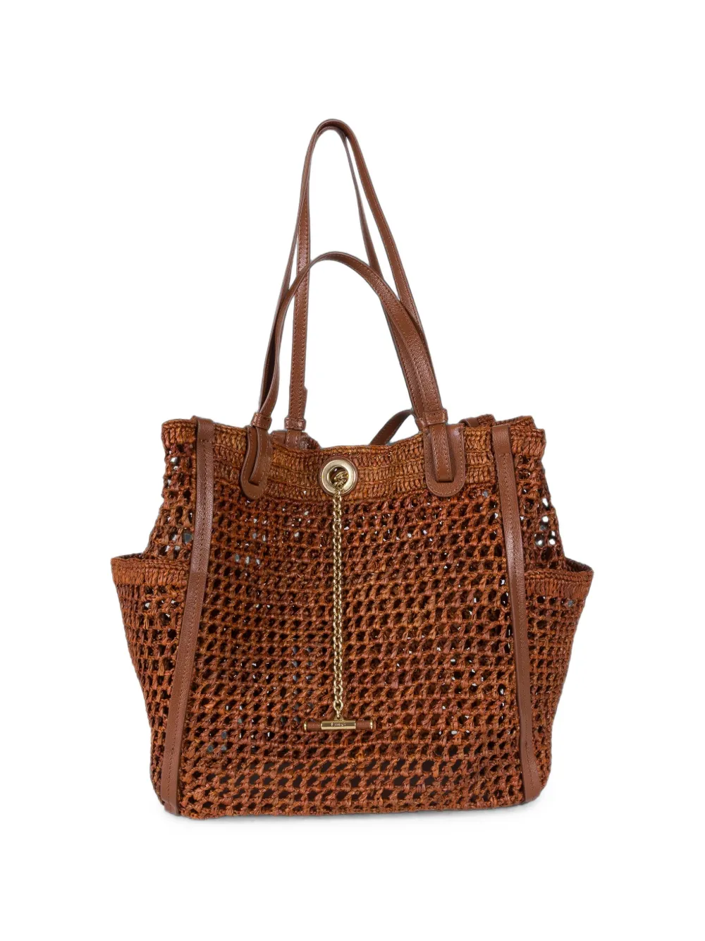 Chloé Iconic gehaakte raffia shopper Bruin
