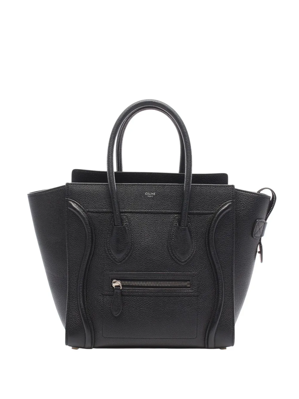 Celine Pre-Owned 2000-2026 Micro Drummed Calfskin Luggage tote bag - Nero