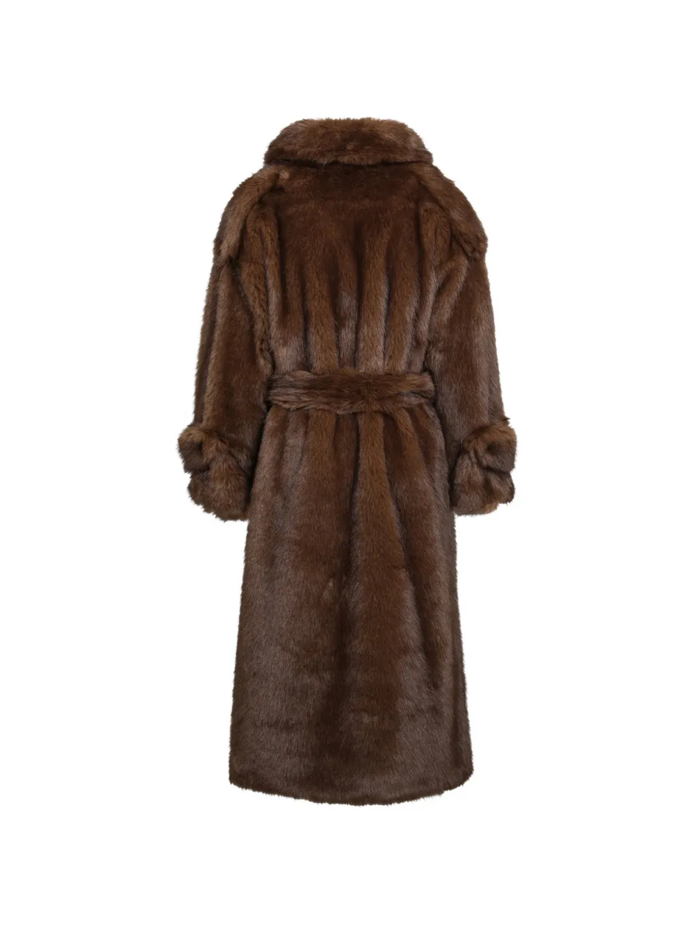 BB Couture Farrah trenchcoat van imitatiebont Bruin